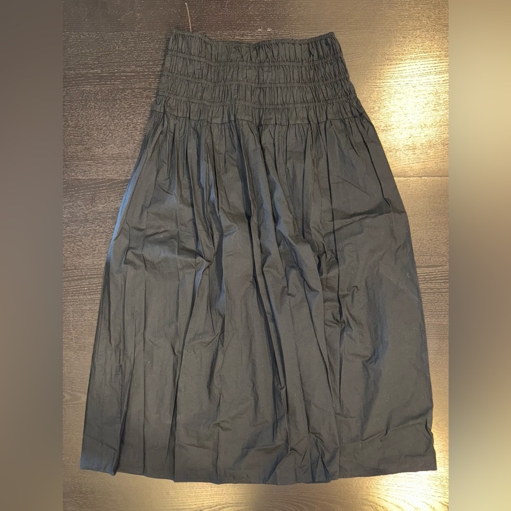 On 34th by Macys Black Women's Smocked Waist Midi Skirt